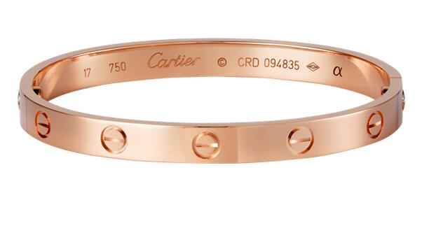 Cartier love bracelet pink gold