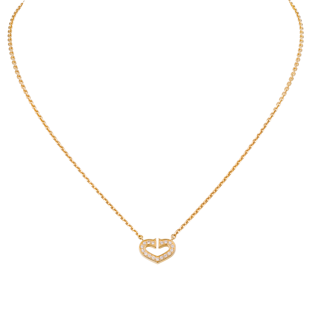 Heart Of Cartier Pendant Chain Yellow Gold, Diamonds B7008200