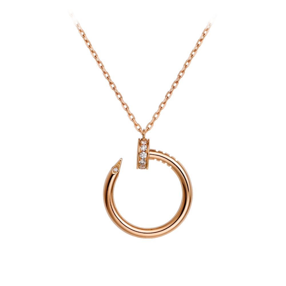 Cartier Juste Un Clou Necklace Pink Gold, Diamonds B7224513