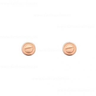 Copy Carteri Love Screw Motifs Earring Pink Gold B8301254