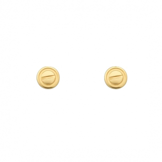 Copy Carteri Love Screw Motifs Earring Yellow Gold B8301255