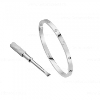 Copy Cartier Love Bracelet SM with 6 Diamonds White Gold B6047717 1:1 Version