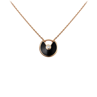 Amulette De Cartier Necklace Pink Gold, Onyx, Diamonds B3047200