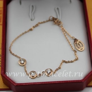 Replica Cartier Diamants Legers Dec Cartier Necklace Pink Gold Diamonds