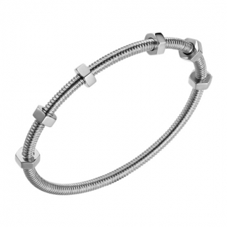 Replica Ecrou de Cartier Bracelet 18K White Gold B6049617