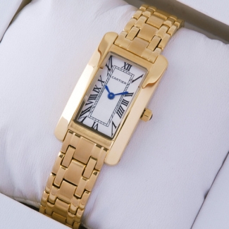 Cartier Tank Americaine small replica watch W26015K2 18K yellow gold