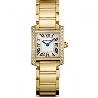 Cartier Tank Francaise diamond watch for women WE1001R8 yellow gold