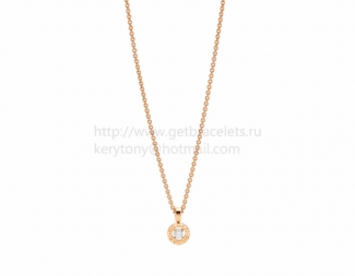 Fake BVLGARI BVLGARI Pink Gold Diamond Necklace