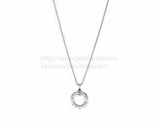 Replica BVLGARI BVLGARI White Gold Pendant with Diamond and Chain