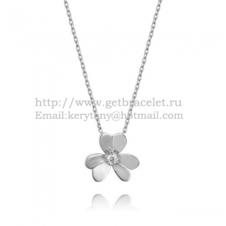 Van Cleef Arpels Frivole Necklace White Gold With Round Diamonds