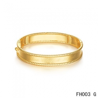 Cheap Van Cleef And Arpels Perlee Signature In Yellow Gold Bracelet-Small Model