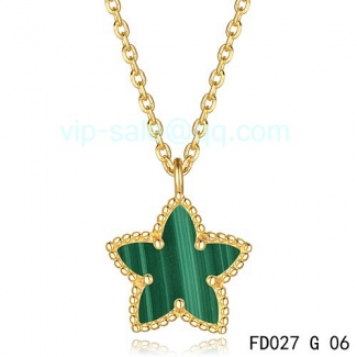 Fake Van Cleef & Arpels Alhambra Maple Leaf Pendant In Yellow Gold