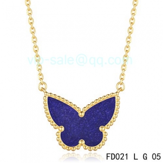 Cheap Van Cleef & Arpels Sweet Alhambra Butterfly Necklace In Yellow Gold