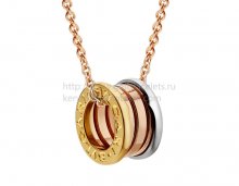 Replica Bvlgari B.zero1 Pendant in Rose White and Yellow Gold