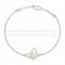 Van Cleef & Arpels Sweet Alhambra Butterfly Bracelet White Gold With White Mother Of Pearl