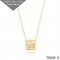 Van Cleef Arpels Perlee Clover Pendant Necklace Yellow Gold with Diamonds