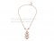 Replica Bvlgari Divas' Dream Rose Gold Necklace with Pave Diamonds