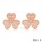 Replica Van Cleef & Arpels Frivole Pink Gold Earrings With Diamonds