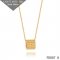 Van Cleef and Arpels Yellow Gold Perlee Pendant 5 rows