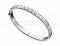 Replica BVLGARI BVLGARI Bangle Bracelet in White Gold with Diamonds