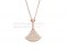 Replica Bvlgari Divas' Dream Necklace Rose Gold with Pave Diamonds CL856966