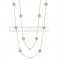 Van Cleef & Arpels Vintage Alhambra Necklace Pink Gold 10 Motifs With Gray Mother Of Pearl