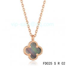 Replica Van Cleef & Arpels Sweet Alhambra Pendant In Pink Gold