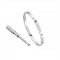 Copy Cartier Love Bracelet SM with 6 Diamonds White Gold B6047717 1:1 Version