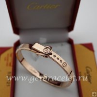 Fake Cartier Love Pink Gold Bracelet Folding