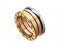 Replica Bvlgari B.zero1 3-Band Beautiful Mistake Ring in Rose White and Yellow Gold