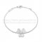 Van Cleef & Arpels Flowers Frivole Bracelet 1 Flowers White Gold With Diamond