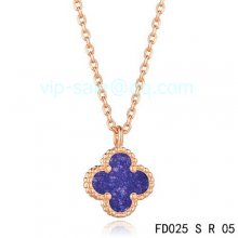 Fake Van Cleef & Arpels Sweet Alhambra Pendant In Pink Gold