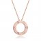 Cartier Love Pendant Necklace In Pink Gold With 3 Diamonds