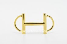 Hermes Reversible Belt 18K Gold Anchor Chain Buckle