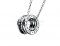 Replica Bvlgari B.zero1 White Gold with Pave Diamond Pendant