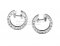 Replica Bvlgari B.zero1 Small White Gold Earrings