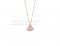 Replica Bvlgari Divas' Dream Necklace in Rose Gold with Pave Diamonds