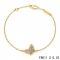 Imitation Van Cleef & Arpels Sweet Alhambra Bracelet In Yellow With Gray Butterfly