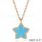 Fake Van Cleef & Arpels Alhambra Maple Leaf Pendant In Pink Gold