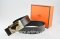 Hermes Reversible Belt Black/Black Togo Calfskin With 18k Orange Gold Coach H Buckle