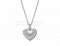 Cheap BVLGARI BVLGARI Cuore Pendant in White Gold with Pave Diamonds