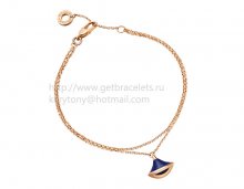 Replica Bvlgari DIVAS' Dream Bracelet Rose Gold with Lapis Lazuli