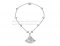 Replica Bvlgari Divas' Dream Necklace White Gold with Pave Diamonds