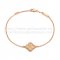 Van Cleef & Arpels Vintage Alhambra Bracelet Pink Gold