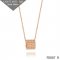 Van Cleef and Arpels Pink Gold Perlee Pendant 5 rows