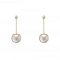 Copy Cartier Amulette de Cartier Earring White Mother-of-Pearl Diamonds