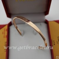 Copy Cartier Pink Gold Open Bracelet