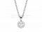 Copy BVLGARI BVLGARI Diamond Pendant with White Gold Chain