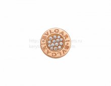 Replica BVLGARI BVLGARI MAKE YOUR PAIR Rose Gold Single Earrings Set with Pave Diamonds