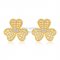 Van Cleef & Arpels Frivole Earrings Yellow Gold With Pave Diamond